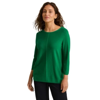 Abbildung von CECIL Damen B303211 Strukturpullover, Garden Green, L