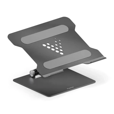 Abbildung von PureLink Vuelogic höhenverstellbarer Laptop Ständer, ergonomischer Notebookhalter für Schreibtische, Home Office, Aluminium Laptopständer mit Anti Rutsch Pads und Kühlung/Lüftung, Space Grey
