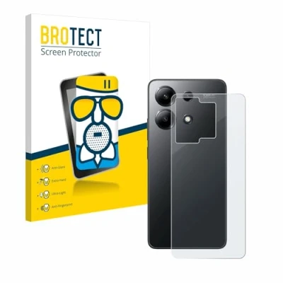 Abbildung von BROTECT Entspiegelungs Schutzglas für Xiaomi Redmi Note 13 4G (Rückseite) Schutz Folie Panzerfolie Glas Matt [Extrem Kratzfest 9H, Anti Reflex]