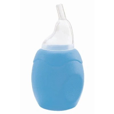 Abbildung von primamma Nasensauger, manueller Baby Sekretsauger, Nasenschleimentferner für Kleinkinder, Rotzsauger verstopfte Nasen, weicher Saugkopf aus Silikon, blau