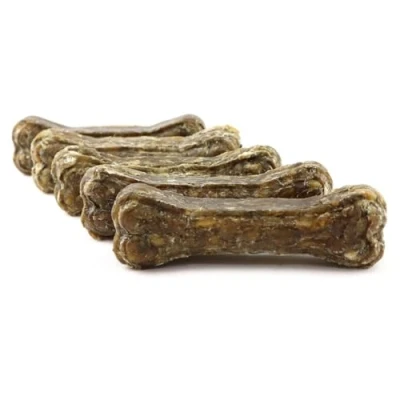 Abbildung von DOGBOSS 100% Natur Kauknochen speziell für kleine Hunderassen (2 10kg) in verschiedenen Geschmackssorten (5er Wachtel 10 cm)