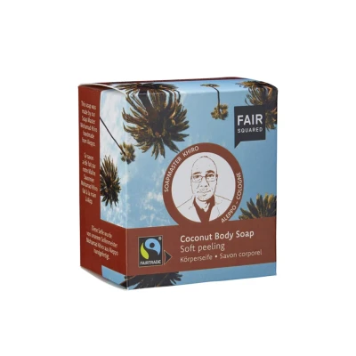 Abbildung von Fair Squared Seifenblock Körperseife Kokosnuss sanftes Peeling 2st. Coconut