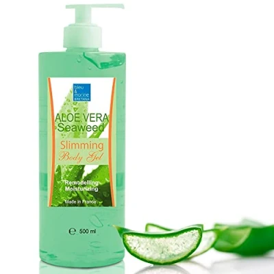 Abbildung von Bleumarine Bretania Meeresalgen &amp; Aloe Vera Abnehmen Gel Anti Cellulite Hautstraffung Lymphdrainage Diät Unterstützung Massage Gel, Grün, 500 ml