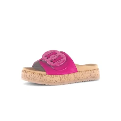 Abbildung von Gabor Pantolette flach, Damen, Größe: 40, Pink Schuhe