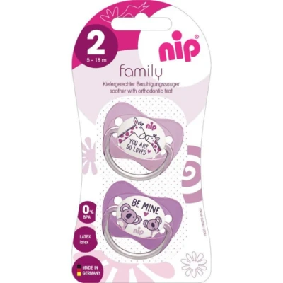 Abbildung von nip Beruhigungssauger Family Girl, Latex, 5 18 Monate