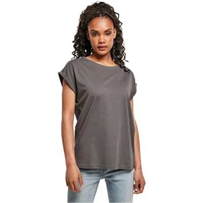 Abbildung von Urban Classics Extended Shoulder Tshirt basic, Damen, Größe: XXL, Darkshadow