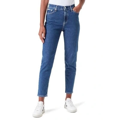 Abbildung von Calvin Klein Jeans MOM Relaxed Fit, Damen, Größe: 36, Denim dark