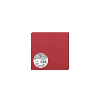 Abbildung von Clairefontaine 1825C Packung (mit 25 Karten Pollen, 135 x mm) 210g, kirschrot