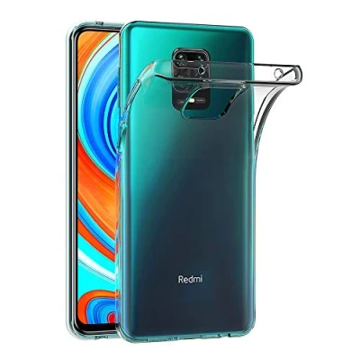Abbildung von AICEK Hülle Compatible für Xiaomi Redmi Note 9S / 9 Pro Max Transparent Silikon Schutzhülle Case Clear Durchsichtige TPU Bumper Handyhülle (6,67 Zoll)