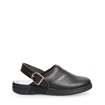 Abbildung von Abeba Unisex Clog 77030 Hausschuhe, Schwarz, 44 EU