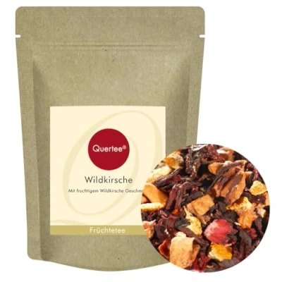 Abbildung von Quertee Früchtetee &quot;Wildkirsche&quot; Mit fruchtigem Wildkirsche Geschmack Loser Tee (100 g)