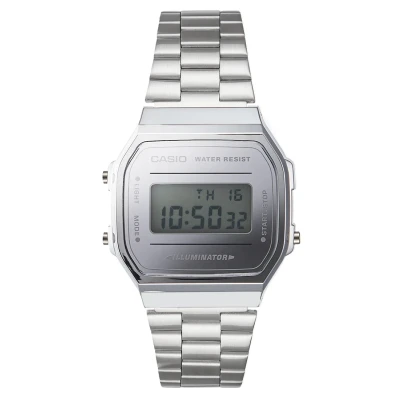 Abbildung von Casio Collection Retro Digitaluhr silvercoloured, Größe: One Size, Silver coloured