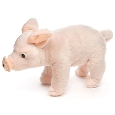 Abbildung von Uni Toys Kuscheltier Schweinchen, stehend 23 cm (Länge) Plüsch Ferkel, Glücksschwein, zu 100 % recyceltes Füllmaterial