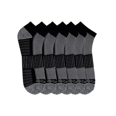 Abbildung von Columbia Herren 6er Pack Athletic No Show Legere Socken, schwarz/grau, 37.5 41.5 EU