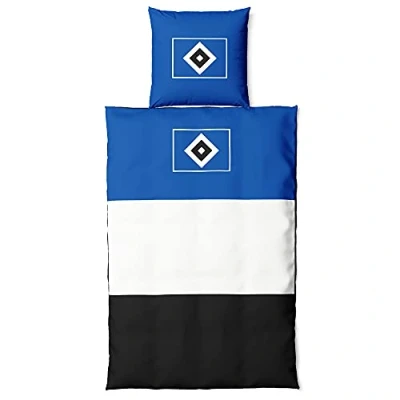 Abbildung von Bettwäsche BLOCKSTREIFEN, HSV, Baumwolle, 100% Baumwolle