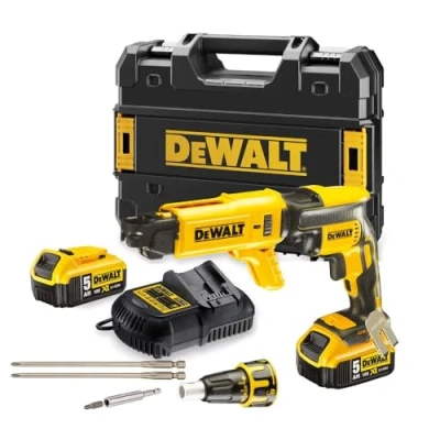 Abbildung von DeWALT DCF620P2K QW, Elektrischer Schraubendreher, Pistolengriff, Schwarz, Gelb, Bürstenlos, 4400 RPM, 5 Nm