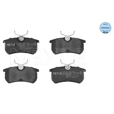 Abbildung von MEYLE 025 233 5314 Bremsbelagsatz ORIGINAL Quality Hinterachse exkl. Verschleißwarnkontakt mit Anti Quietsch Blech FORD: Focus Mk1 Schrägheck