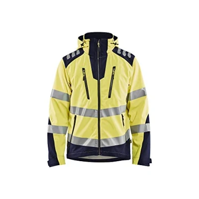 Abbildung von Blaklader Softshelljacke High Vis 4491 2513 Größe XXL Hochsichtbares Orange/Mittelgrau