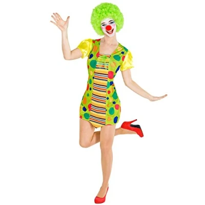 Abbildung von dressforfun Clown Kostüm Frauenkostüm Jekaterina, Kurzes, buntes Kleid