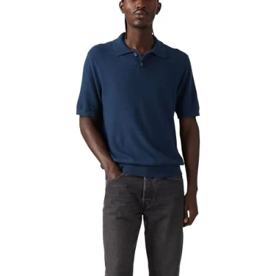 Abbildung von Levi&#039;s Coastal Fjord Poloshirt, Herren, Größe: Large, Linen seed stitch