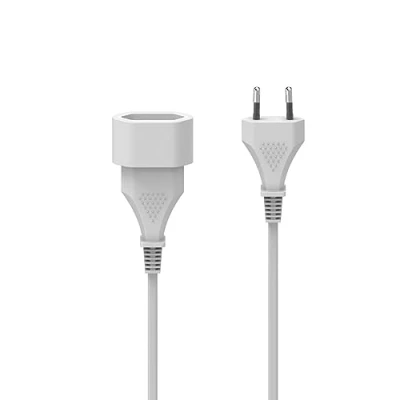 Abbildung von Hama Verlängerungskabel 5m Euro Stecker (Verlängerung Stromkabel Kabel für innen) weiß