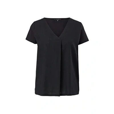 Abbildung von comma Damen T Shirt, 9999 Schwarz40
