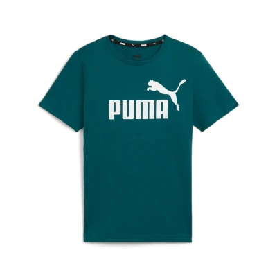 Abbildung von Puma LOGO TEE Unisex Tshirt print für Kinder, Größe: 128, Cold green