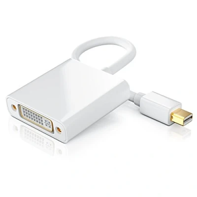 Abbildung von CSL HQ Full HD 1080p Mini Displayport miniDP auf DVI Adapterkabel kompatibel mit PC und Apple iMac Mac MacBookPro MacBookAir