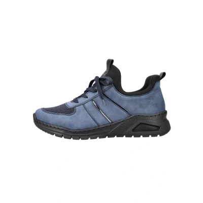 Abbildung von Rieker LOW Sneaker low, Damen, Größe: 38, Jeans pacific navy/black metallic Schuhe