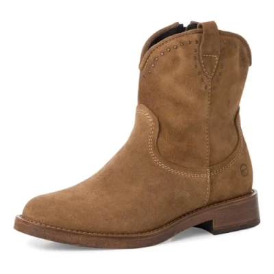 Abbildung von Tamaris Cowboy/Bikerstiefelette, Damen, Größe: 37, Camel Schuhe