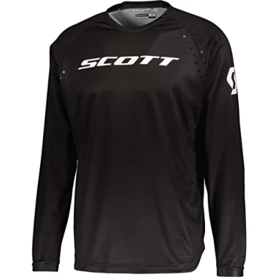 Abbildung von Scott 350 Swap Evo MX Motocross Jersey/DH Fahrrad Trikot lang schwarz 2023: Größe: M (48/50)
