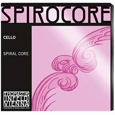 Abbildung von Thomastik Einzelsaite für Cello 4/4 Spirocore C Saite Spiralseilkern, Silber umsponnen, stark