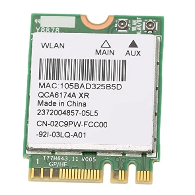 Abbildung von Annadue Drahtlose WLAN Karte,QCA6174A 2,4 G/5 G Dualband Wireless Netzwerkkarte,M.2 867 Mbit/s BT4.0 Drahtlosnetzwerkkarte, 802.11a/b/g/n/ac Protokoll, Plug and Play