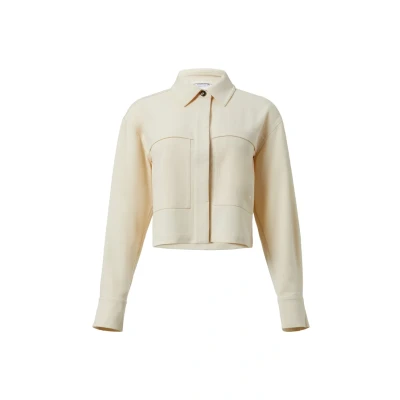 Abbildung von comma casual identity DINTÉRIEUR Leichte Jacke, Damen, Größe: 40, Creme