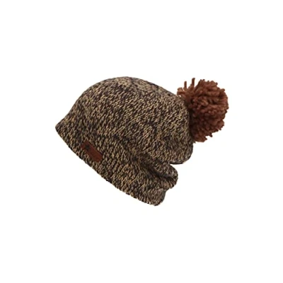 Abbildung von Sterntaler Baby Jungen Beanie Bommel Mütze Baby, Kinderbeanie gefüttert mit Baumwoll Fleece dunkelbraun, 47
