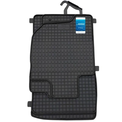 Abbildung von PETEX Gummimatten passend für L200 Double Cab ab 2010 / 09/2015 Fußmatten schwarz 4 teilig