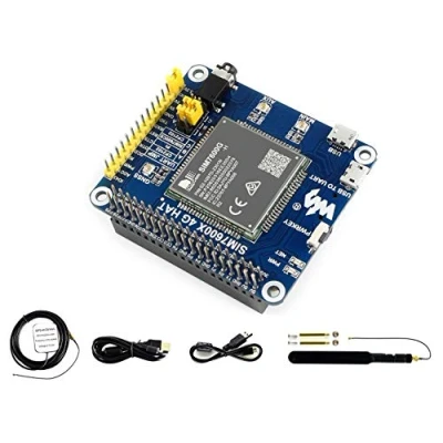 Abbildung von waveshare 4G / 3G 2G GSM/GPRS/GNSS HAT for Raspberry Pi, Jetson Nano,Based on SIM7600G H, Support LTE CAT4, Connection, Global Positioning