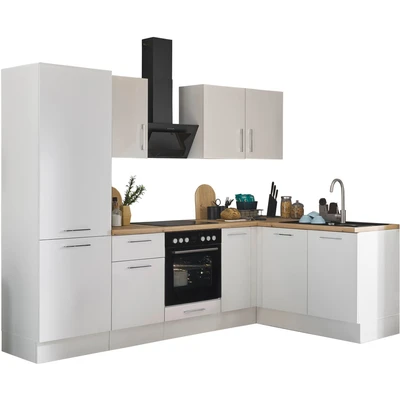Abbildung von BASIC by Balculina Winkelküche, Breite 270 cm, wahlweise mit E Geräten
