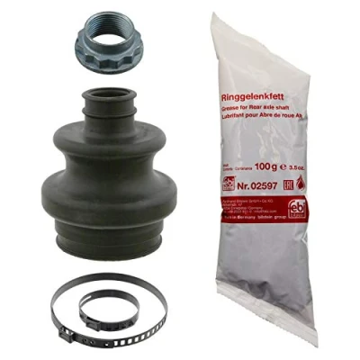 Abbildung von FEBI BILSTEIN 27851 Achsmanschette Hinterachse, radseitig Gummi MERCEDES BENZ: E Klasse Limousine, C T modell, W124 Limousine