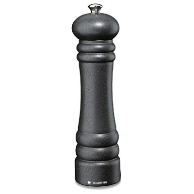 Abbildung von Zassenhaus Pfeffermühle BERLIN 24cm Buche Gusseisen Optik original Keramikmahlwerk made in Germany für getrocknete Gewürze geeignet Gewürzmühle Geschenkidee Küchenhelfer