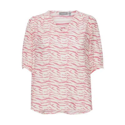 Abbildung von Fransa Frnita BL Bluse, Damen, Größe: Large, Camellia rose aop ms struct