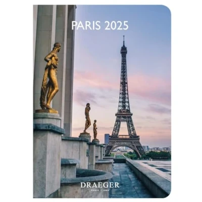 Abbildung von DRAEGER Paris Pocket Agenda 2025 11,5 x 16 cm Grid from January to December Hard cover with bookmark Written in 7 languages 1 week on 2 pages FSC® certified paper