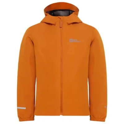 Abbildung von Jack Wolfskin Flaze Regenjacke / wasserabweisende Jacke für Kinder, Größe: 140, Soft amber