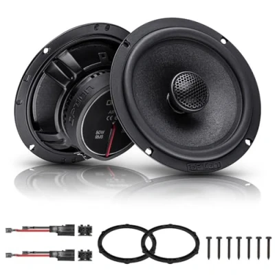 Abbildung von Option Lautsprecher kompatibel mit Opel Corsa F (Hecksystem) Plug &amp; Play Koaxial Lautsprechersystem für den Heckbereich, 50 Watt RMS, 3 Ohm, 88dB