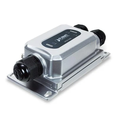 Abbildung von Planet IP67 rated Industrial 1 Port 802.3bt PoE++ to 2 802.3a, IPOE E302 (802.3bt 802.3a PoE+ Extender 3 x Waterproof Cable Glands Included)