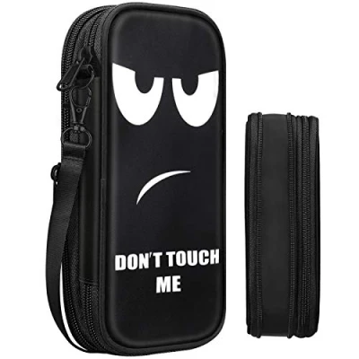 Abbildung von FINPAC Federmäppchen Federtasche Erweiterbare Große Kapazität Mäppchen Schlamperbox Bleistiftbeutel Stifthalter Organizer Schulmäppchen für Schule Büro, (Don&#039;t Touch)