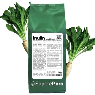 Abbildung von Saporepuro Inulin pulver 1 kg aus Chicoree Wurzel vegan und glutenfrei