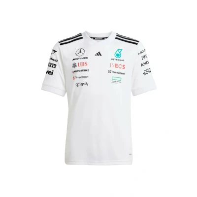 Abbildung von adidas Performance AMG Petronas Formula ONE TEAM Driver Sport Tshirt White black für Kinder, Größe: 128,