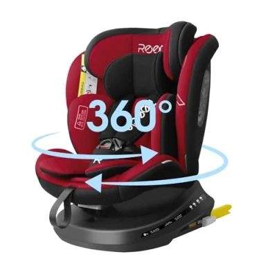 Abbildung von Reecle 360 Drehbar i Size Kindersitz mit ISOFIX 40 150 cm (0 36 kg) Reboarder, ab Geburt 12 Jahre, ECE R129