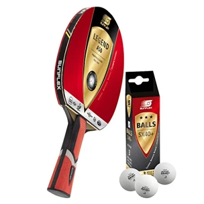 Abbildung von Sunflex Tischtennisschläger Legend A50 + 3x SX+ Tischtennisbälle